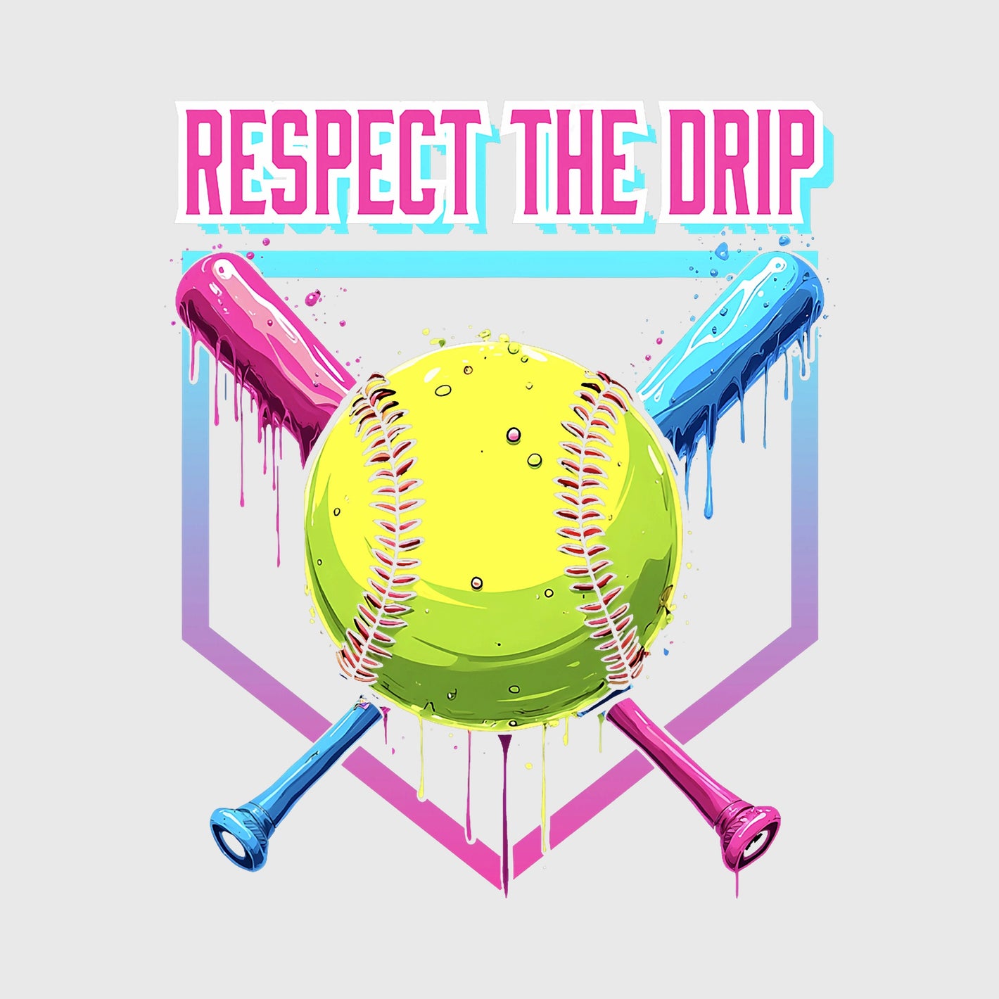 Neon Hustle Drip Transfer