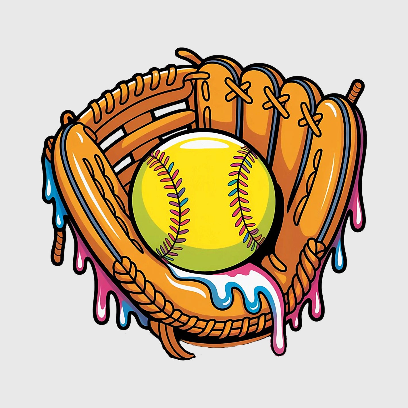 Neon Melt Glove Transfer