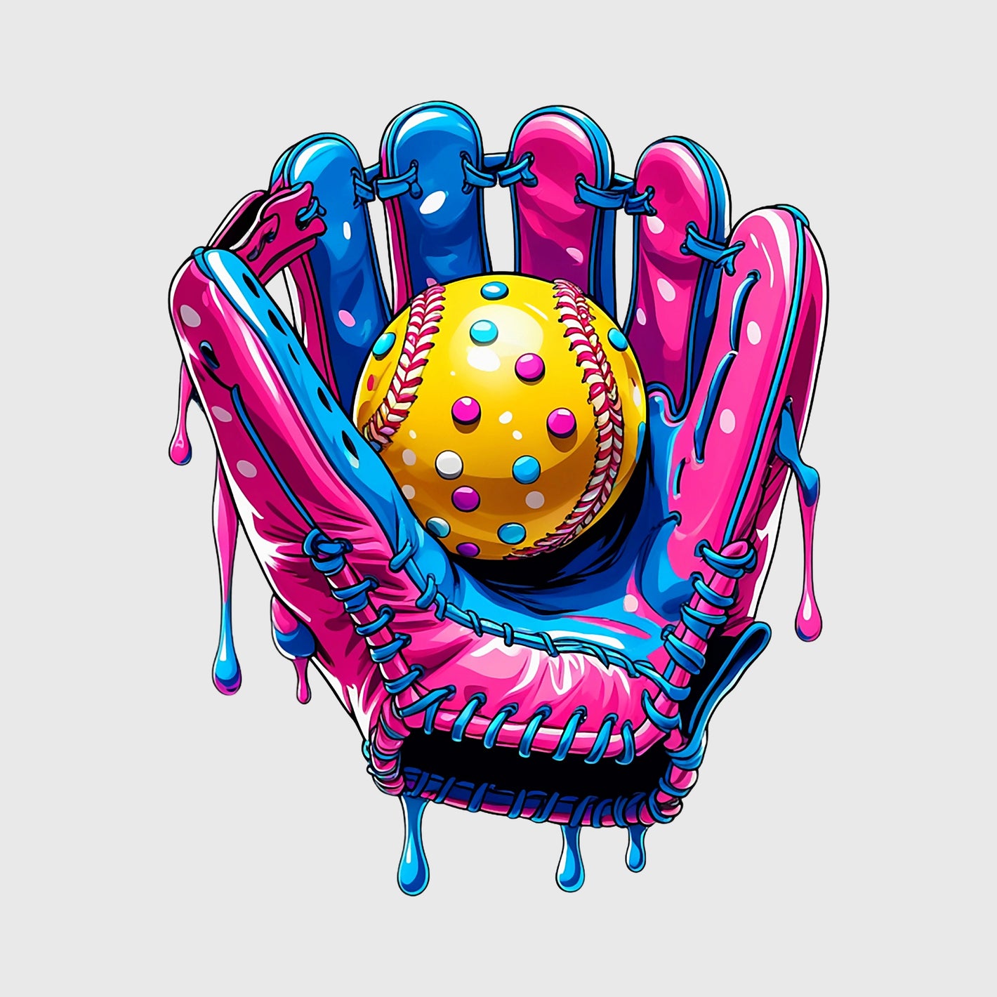 Polka Pop Drip Transfer