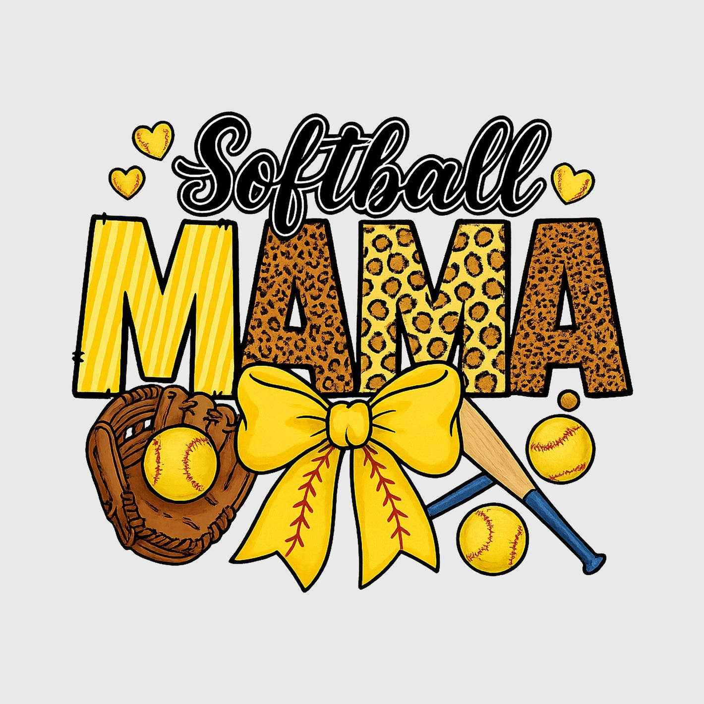 Leopard Heart Mama Transfer