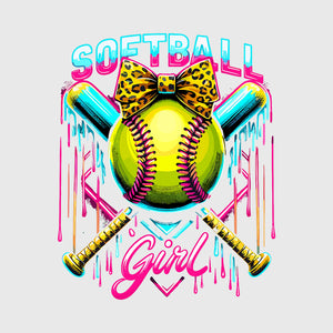 Fierce Drip Softball Girl Transfer