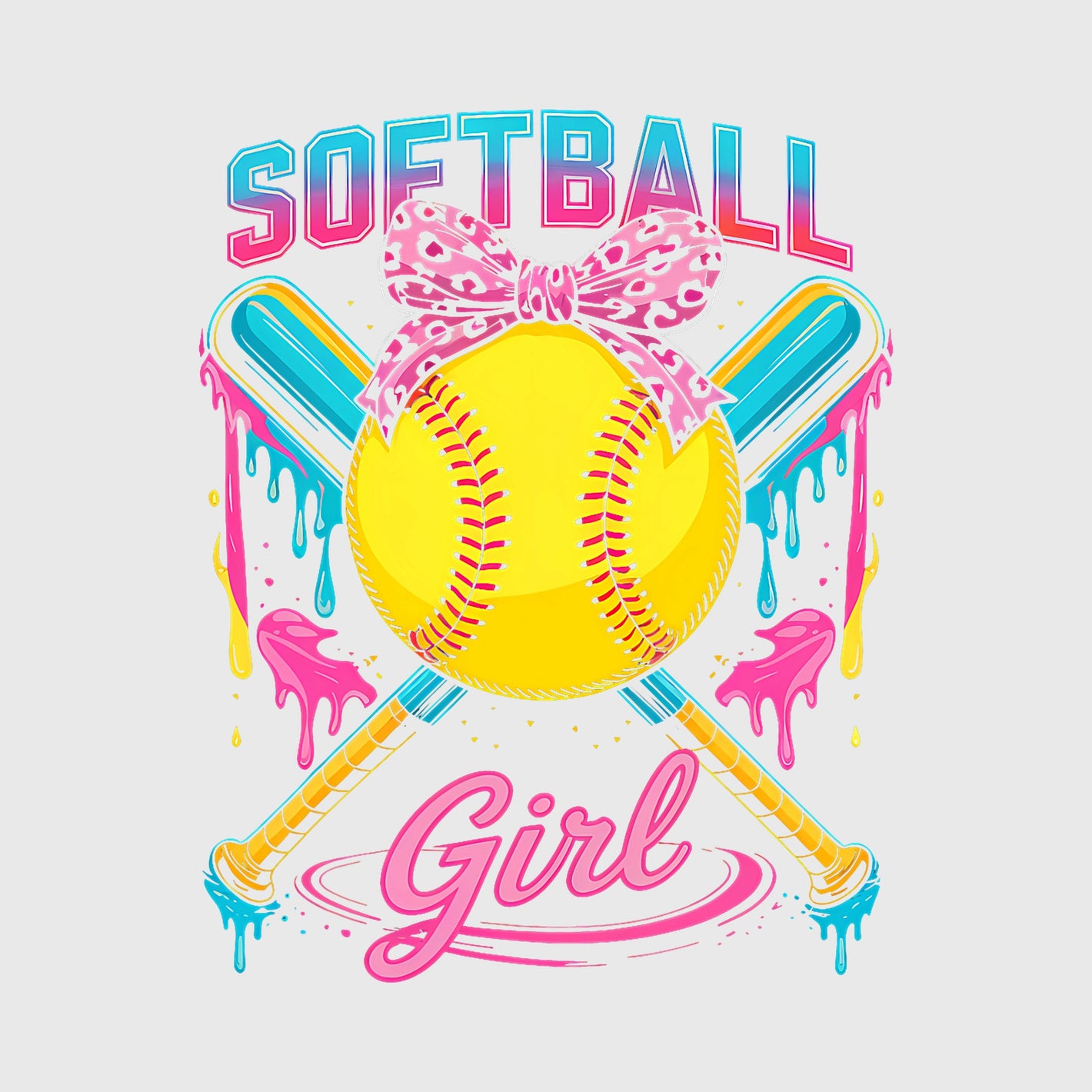 Neon Bow Diamond Transfer