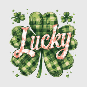 Plaid Clover Lucky Transfer