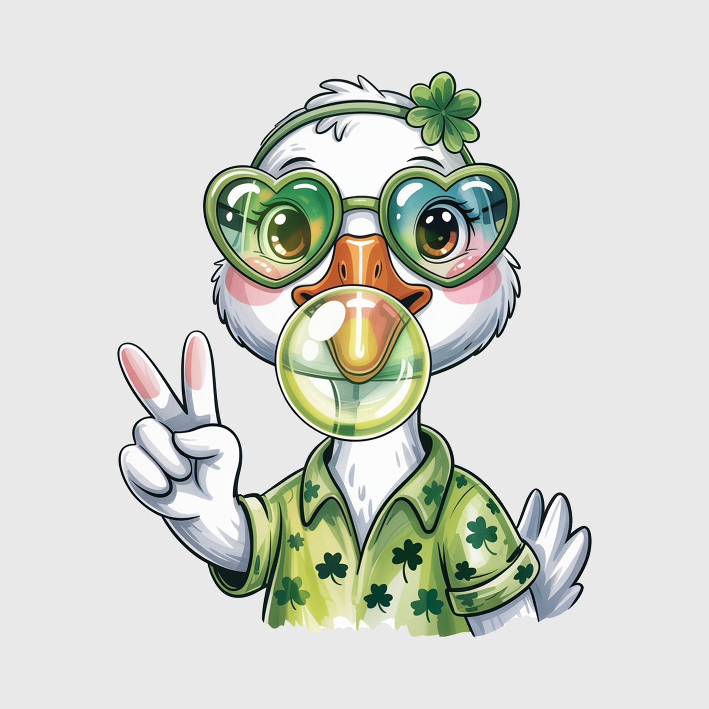 Shamrock Chic Goose Transfer