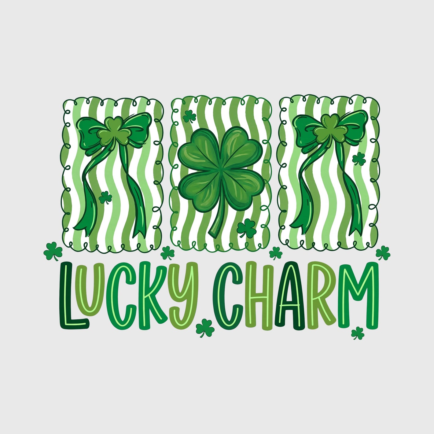 Clover Ribbon Charm Transfer
