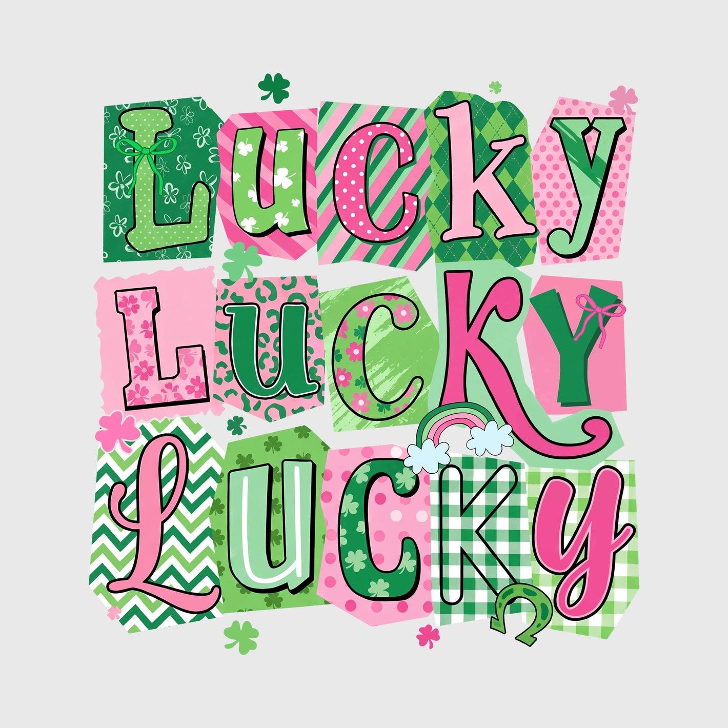 Patchwork Lucky Pop Transfer