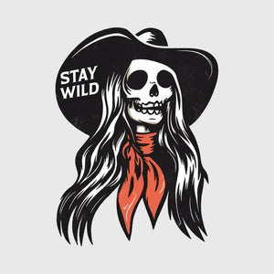 Desert Outlaw Skull Transfer