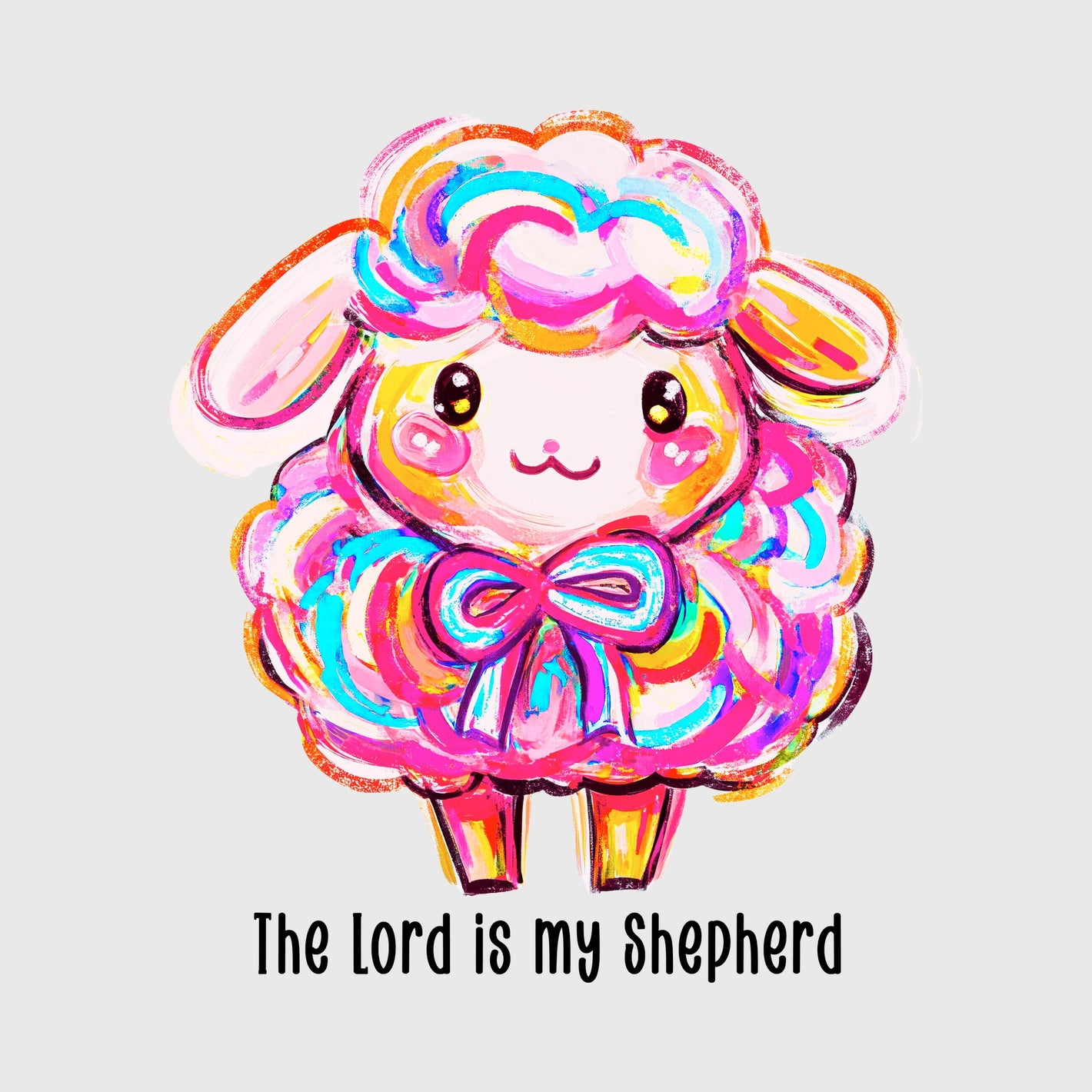 Candy Swirl Shepherd Lamb Transfer