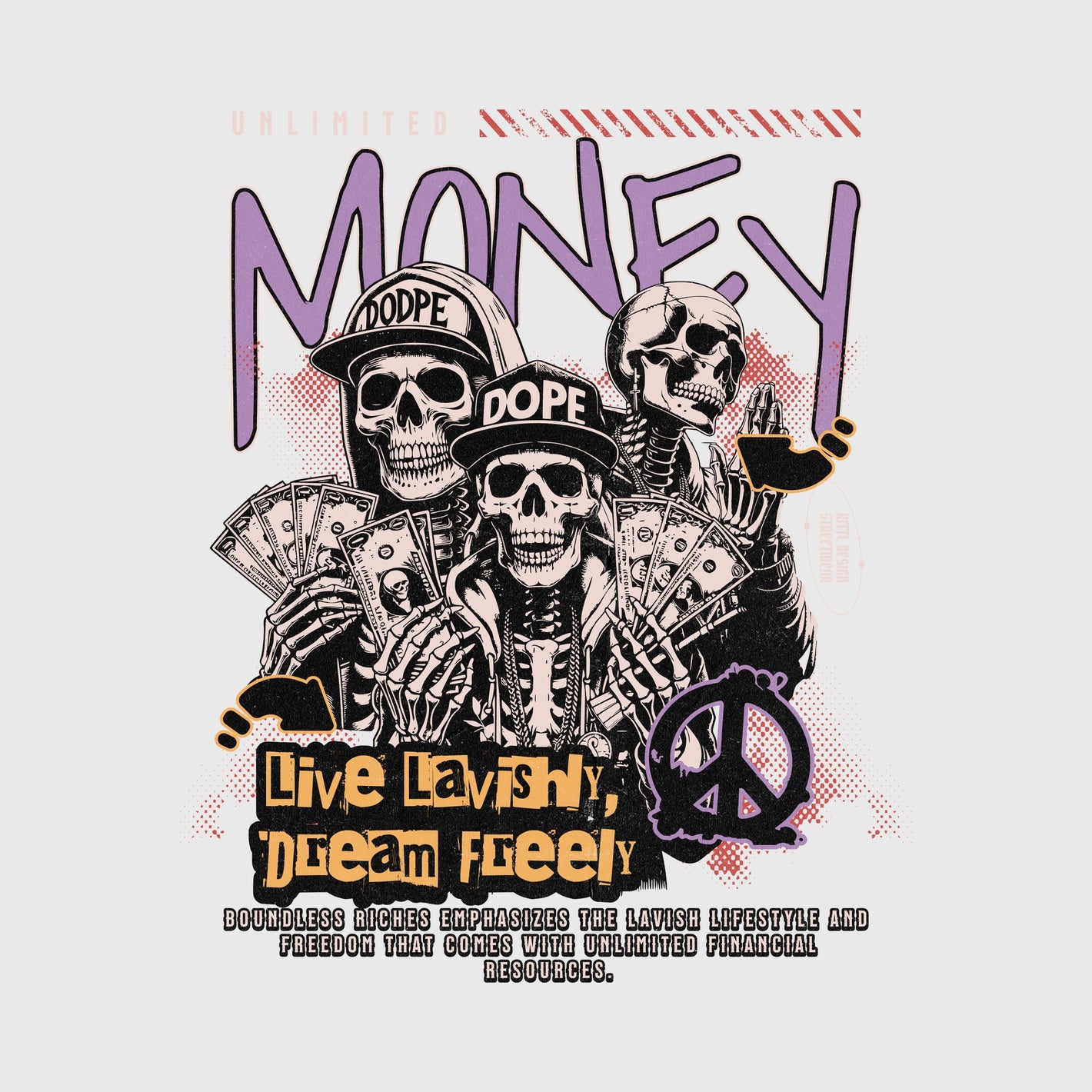 Skeleton Rich Dreams Transfer