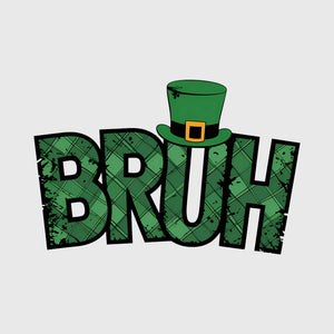 Grunge Clover Bruh Transfer