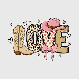 Sweetheart Cowgirl Love Transfer