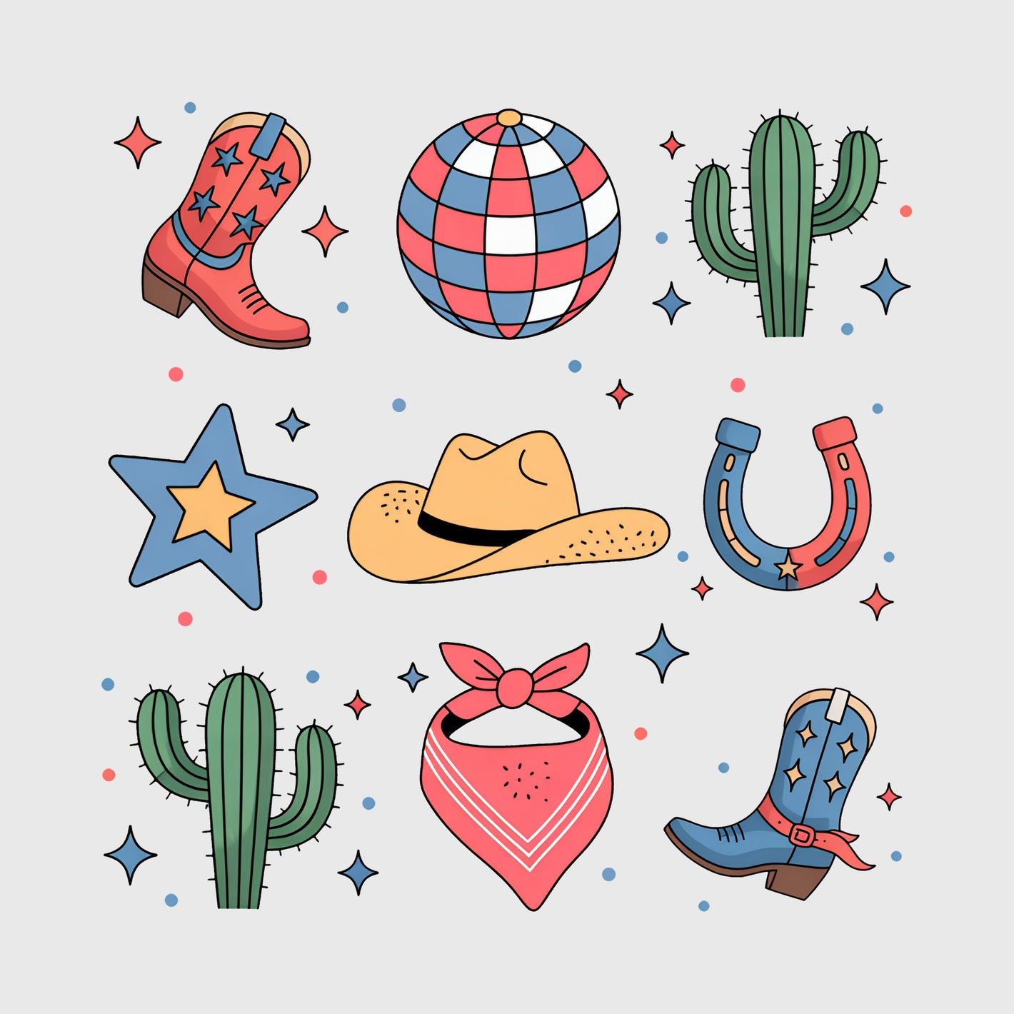 Rodeo Neon Party Transfer