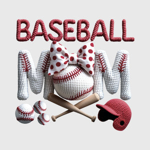 Textured Baseball Mom Transfer