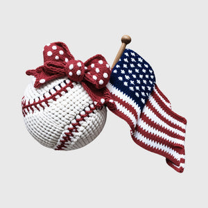 Stars Stripes Baseball Charm Transfer
