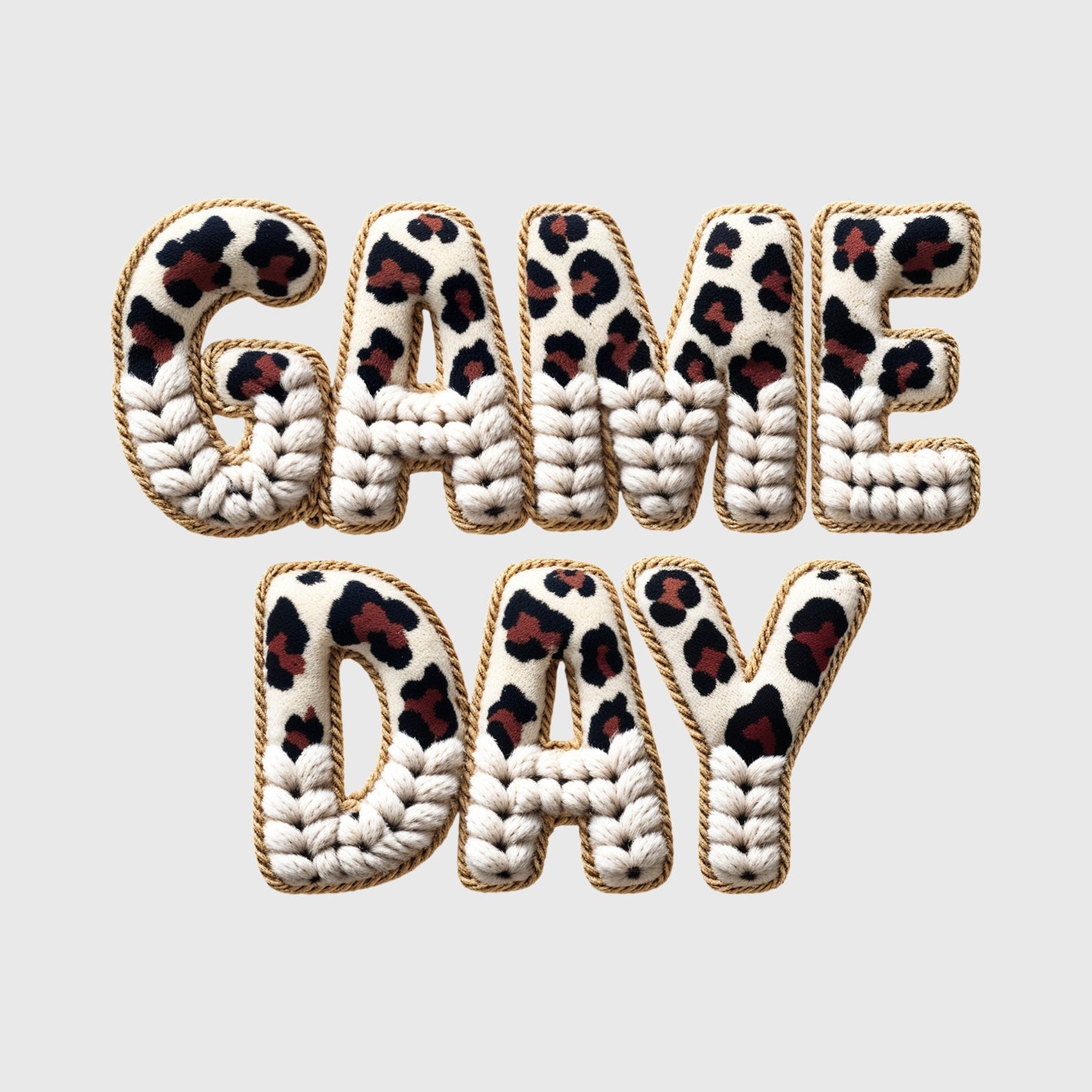 Cozy Leopard Game Day Transfer