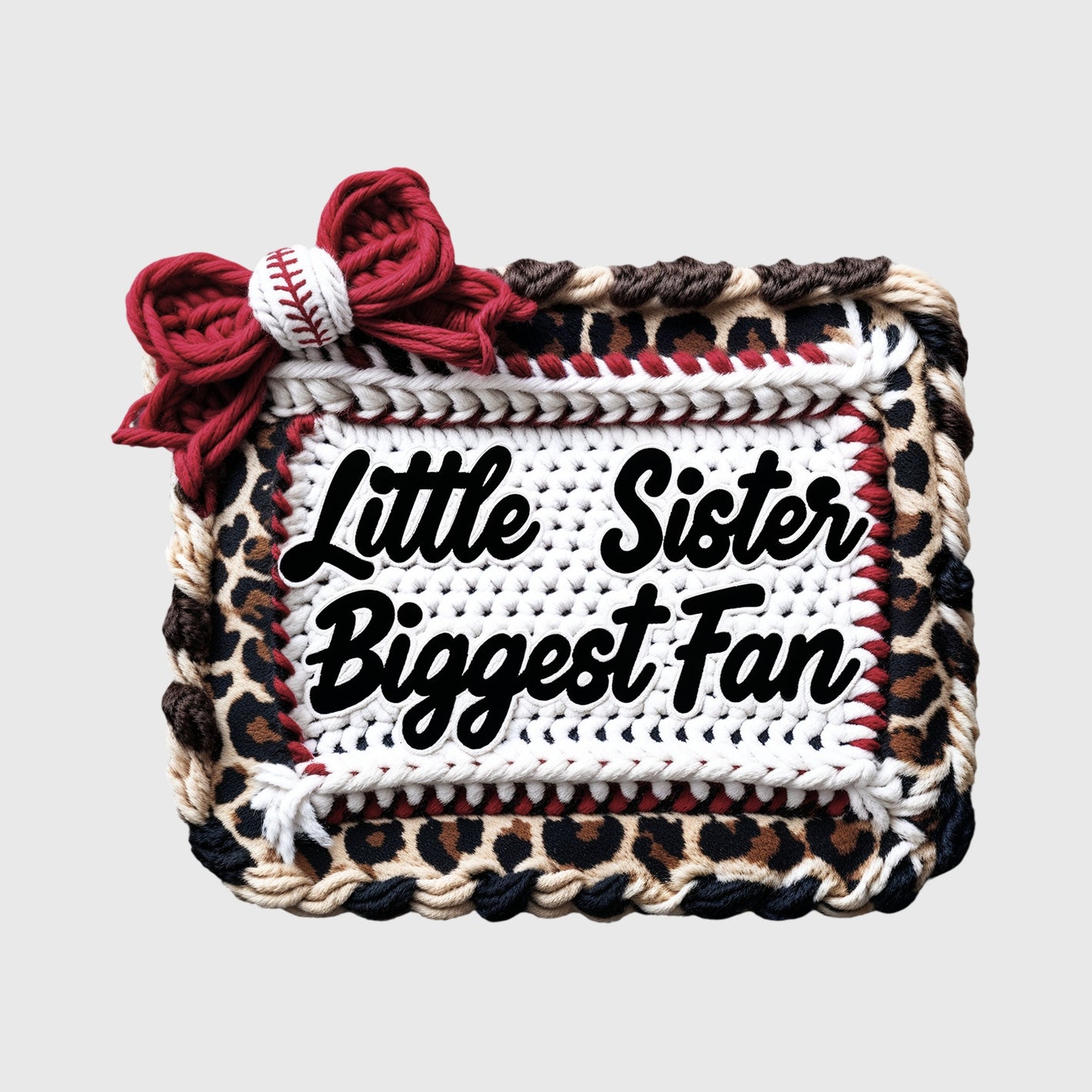 Leopard Frame Sister Fan Transfer