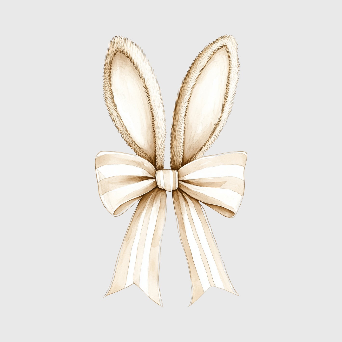 Whispering Meadow Bunny Bow Transfer