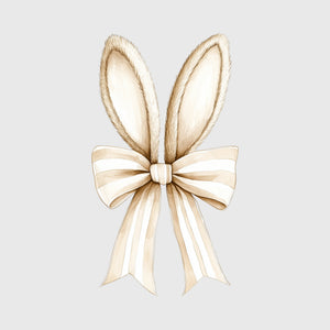 Whispering Meadow Bunny Bow Transfer
