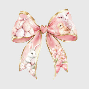 Blush Heirloom Easter Bow Transfer