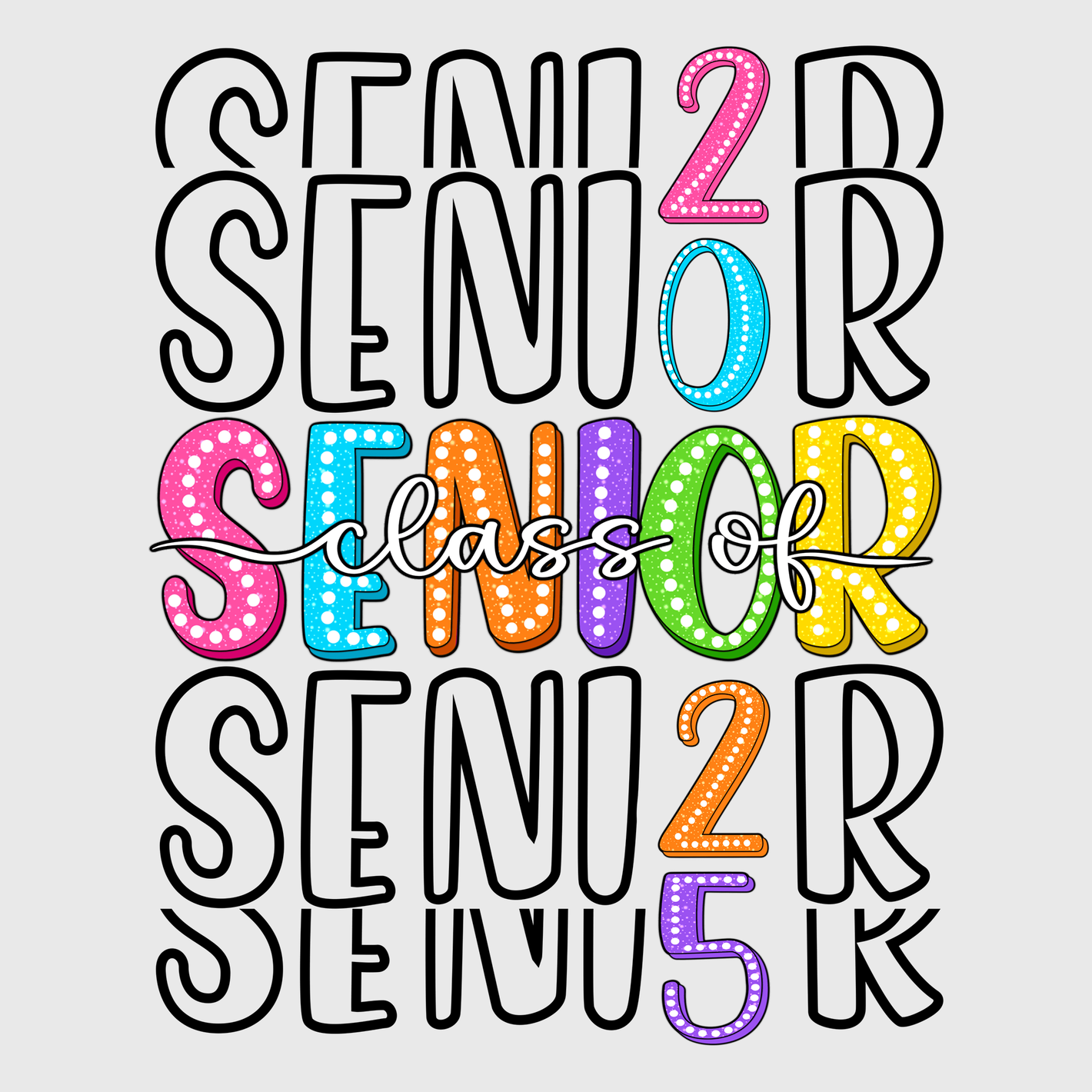 Senior 2R Color Block Transfer