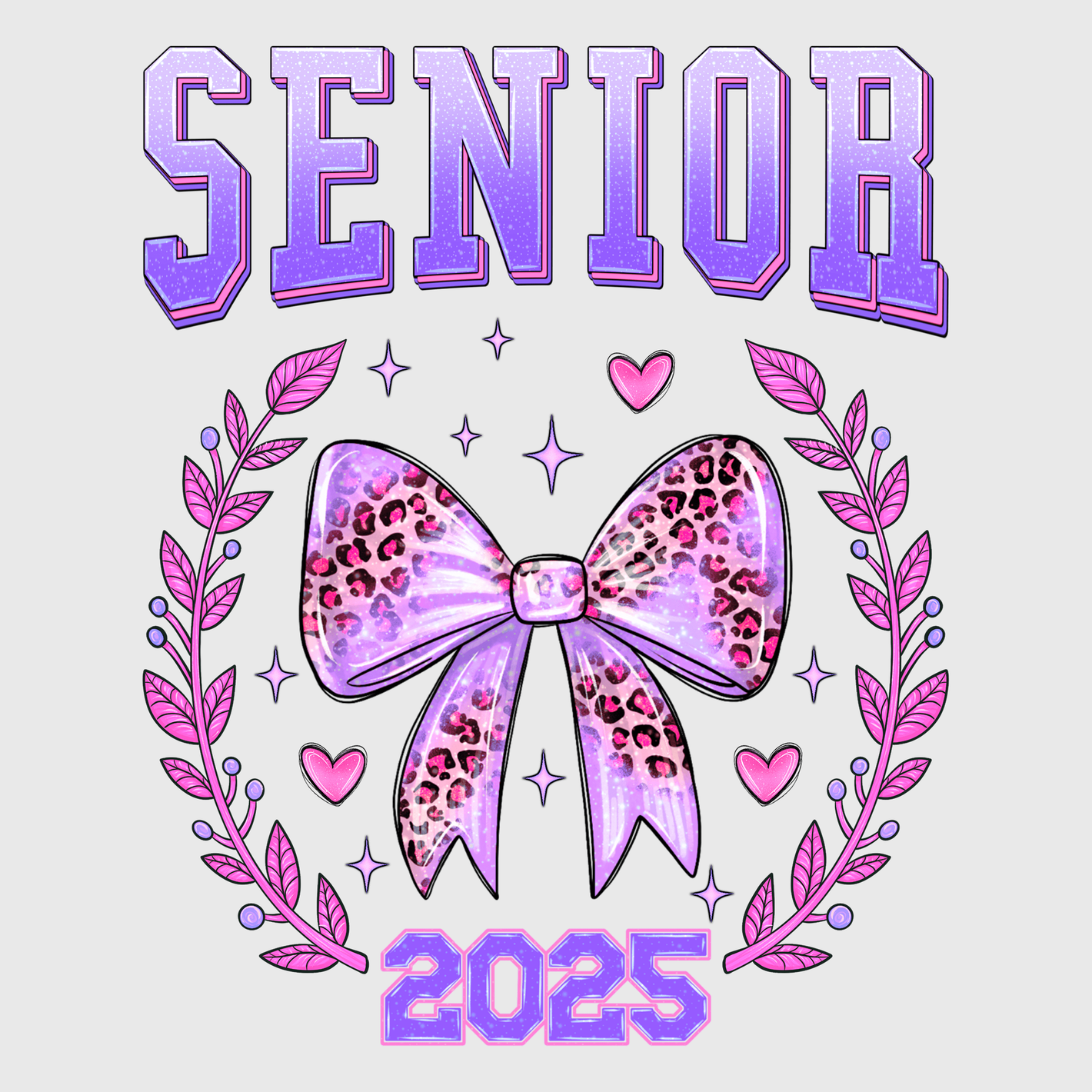 Purple Senior Bow Transfer