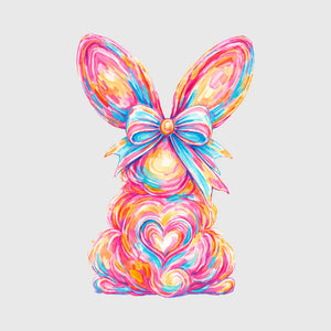 Candy Swirl Bunny Glow Transfer