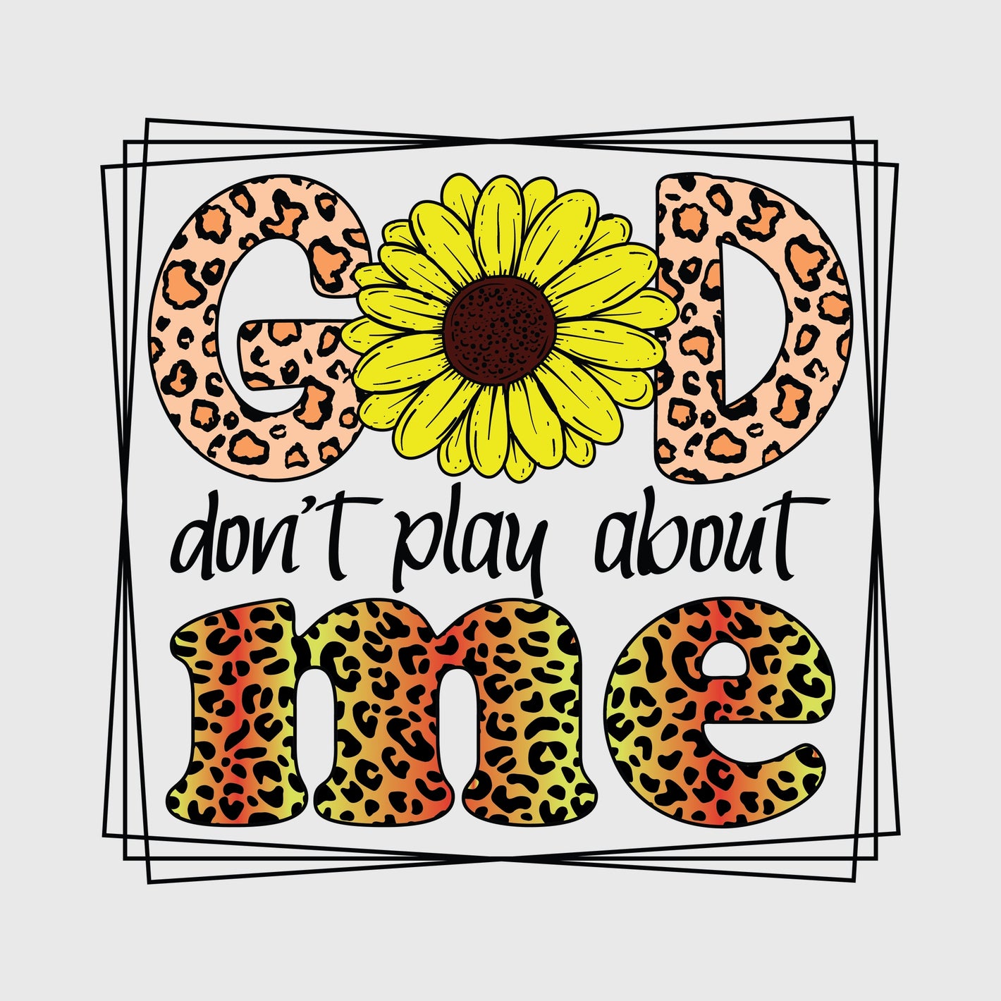 Bold Faith Leopard Transfer