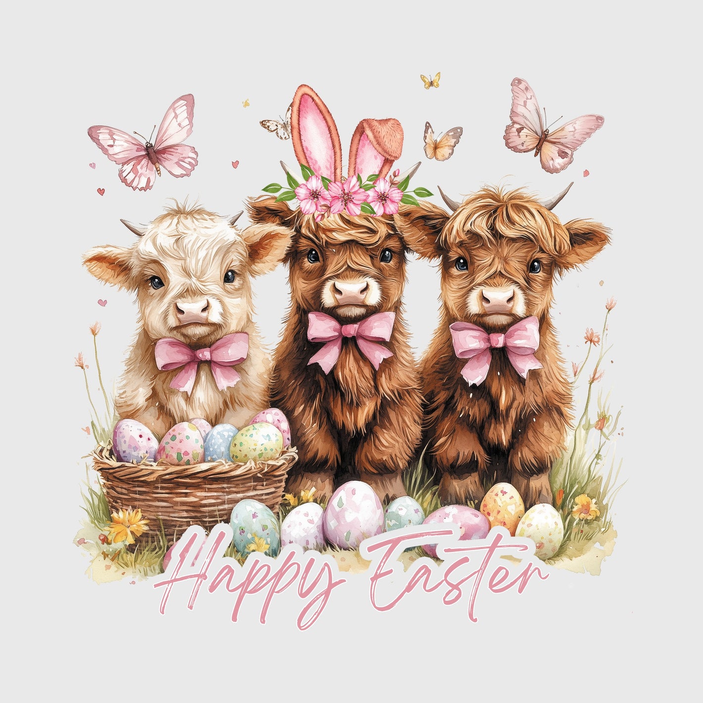 Easter Highland Calves Transfer