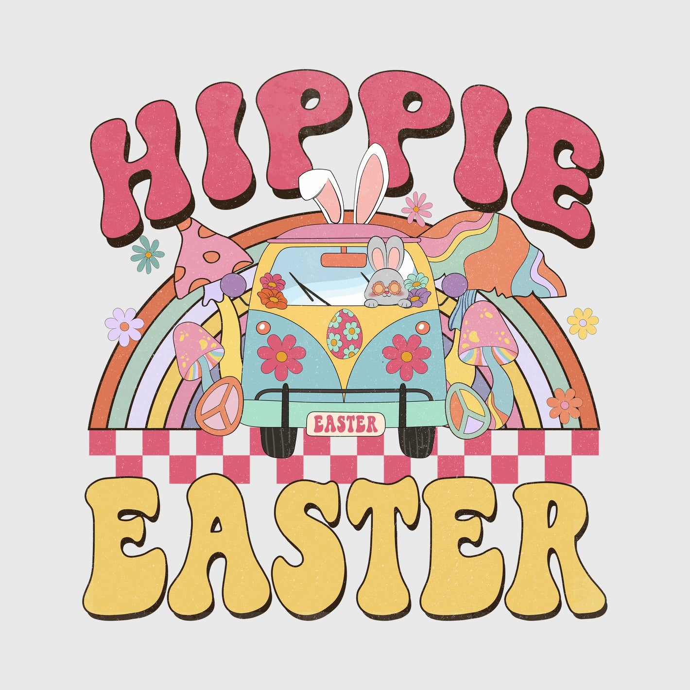 Hippie Van Easter Transfer