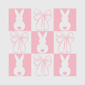 Cotton Candy Bunny Tiles Transfer