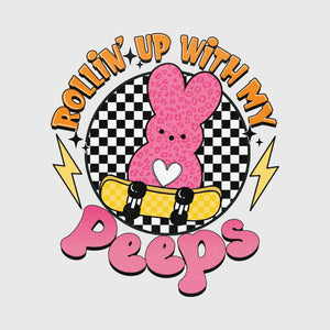 Skateboard Bunny Peep Crew Transfer