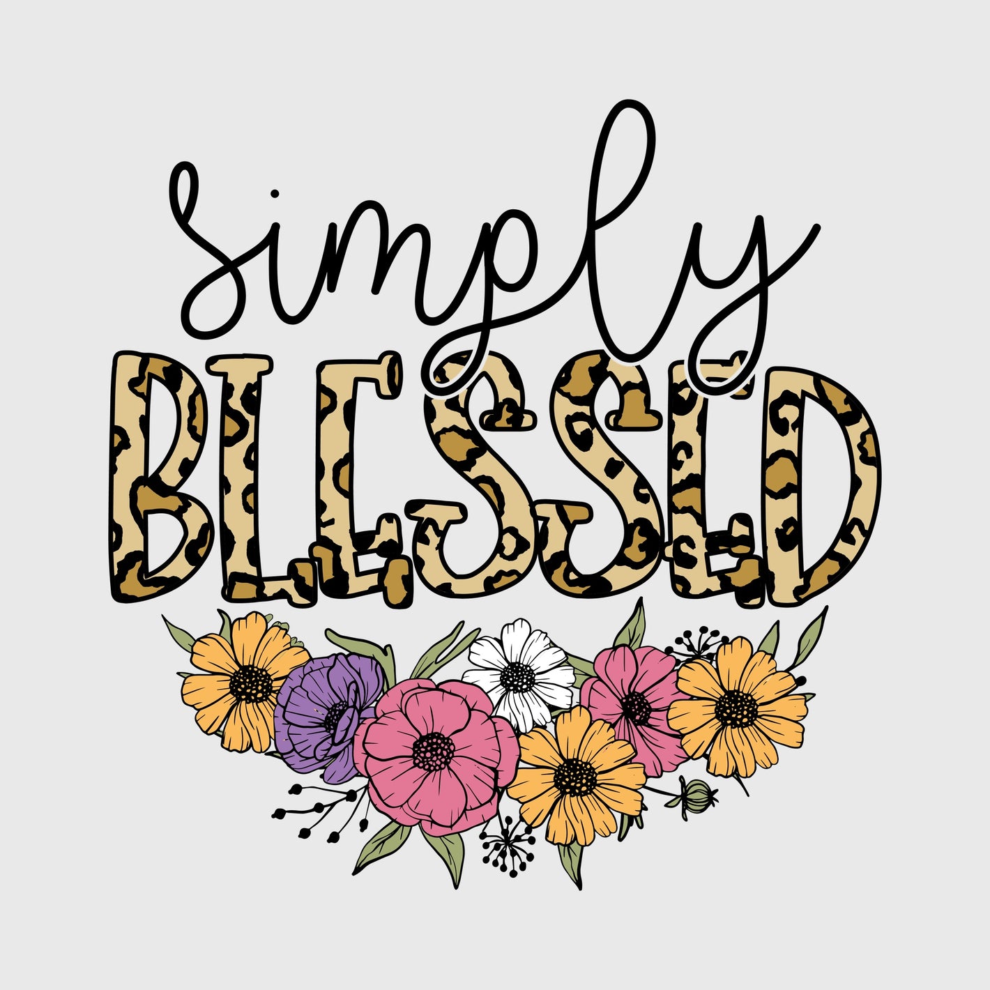 Wildflower Blessed Charm Transfer